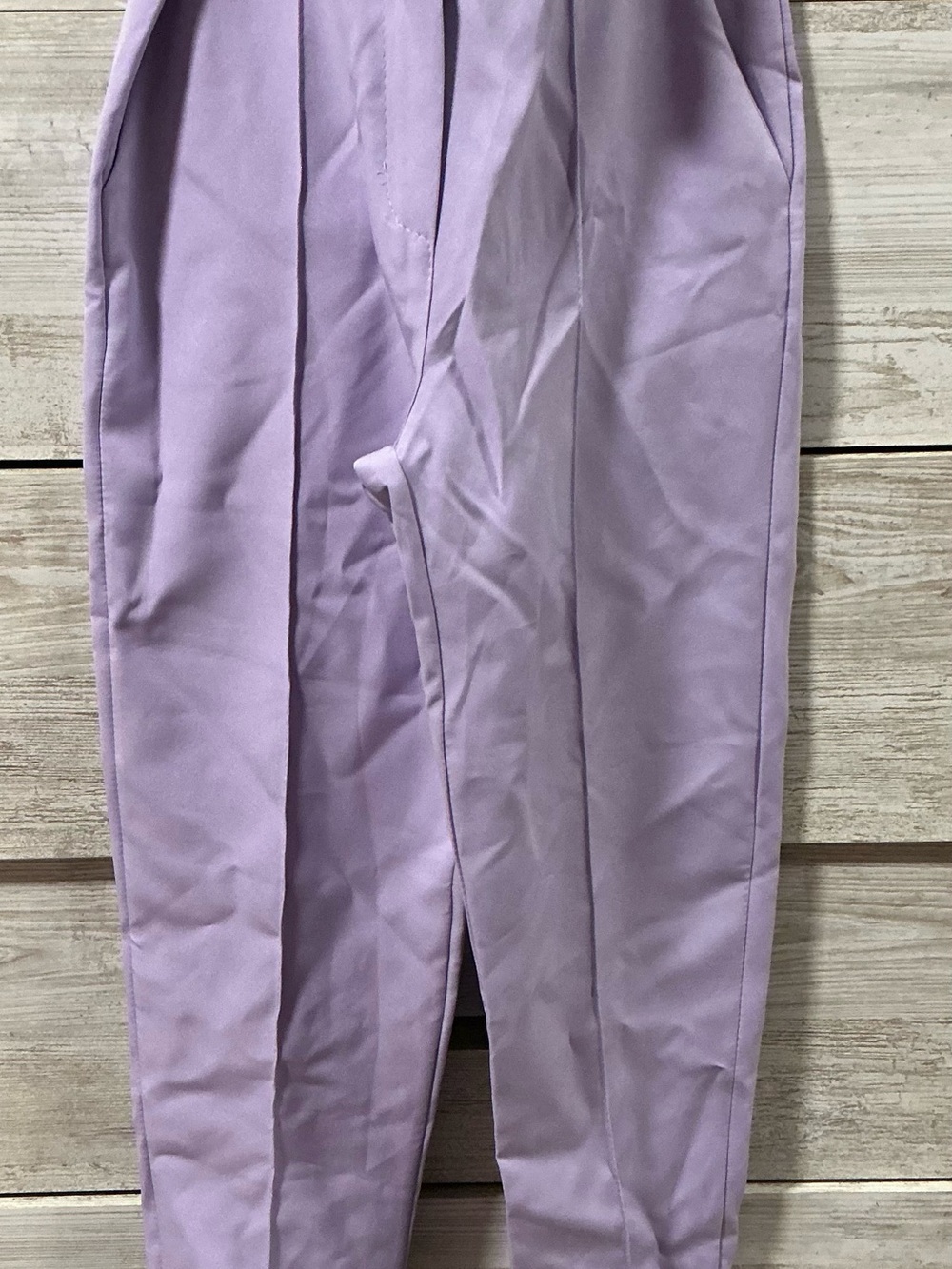 Straight Leg Lilac Pants - Unbranded